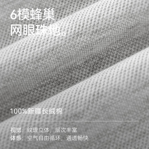 【春夏新品】十如仕厚纹理罗纹圆领纯棉速干抗菌短袖T恤T02-21 商品图3