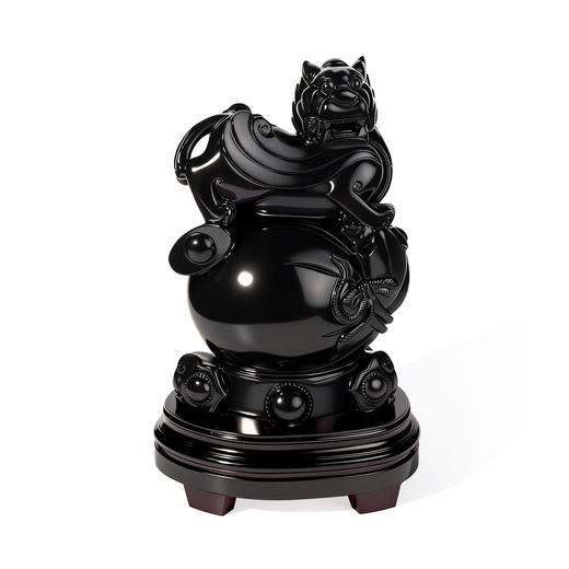 黑曜石貔貅摆件 揽金纳福基业稳固 商品图4