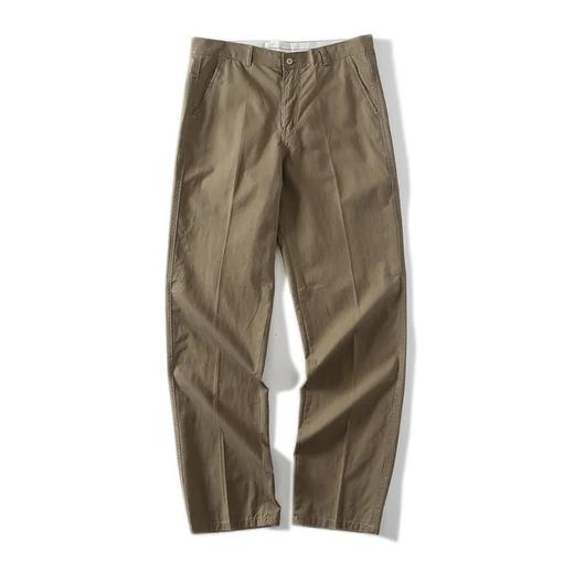 F030606日系风春秋季男士直筒纯色简约透气休闲商务长裤 商品图8