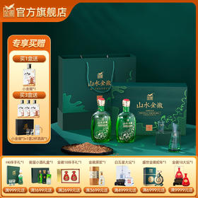 【水双瓶礼盒】金徽酒 46度山水金徽·水 白酒礼盒