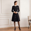 IWY/小香风黑色连衣裙女春季款千金风收腰工装裙小个子法式长裙WQ111 商品缩略图1