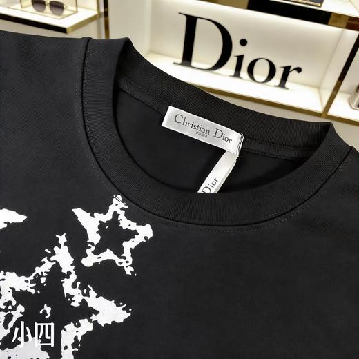 F030614精纺棉字母星星印花轻薄透气短袖圆领短袖T恤 商品图5