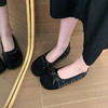 【64.9/双】小香风时尚单鞋女2026新款蝴蝶拼色乐福鞋春秋季甜妹子穿的豆豆鞋聚★为爱严选 商品缩略图2