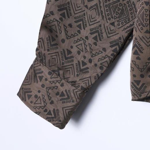 SDSA男装2026新款高贵轻奢美式复古几何图案长袖衬衫百搭时尚衬衣 商品图3