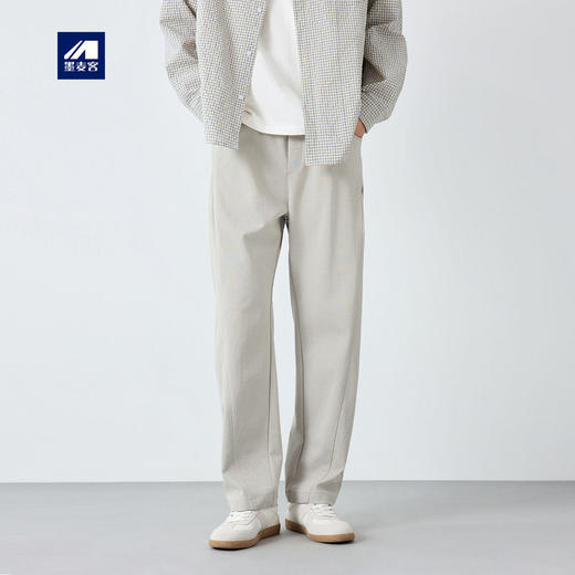 墨麦客男装美式休闲宽松休闲裤男2026春新款松紧腰男士裤子91549. 商品图0