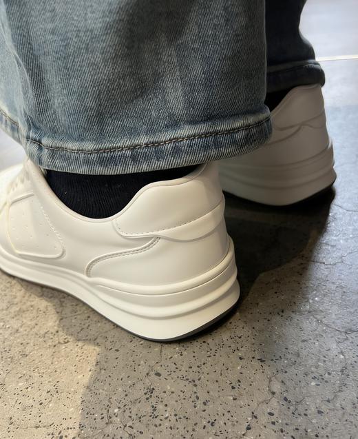 定制小白鞋，脚感升级休闲板鞋款【7天发货】厚底增高，不挤脚、不打滑，旅行暴走不累脚，越穿越合脚.环保大皮，内增高猪薄皮，橡胶底，内增高3.5厘米 商品图12