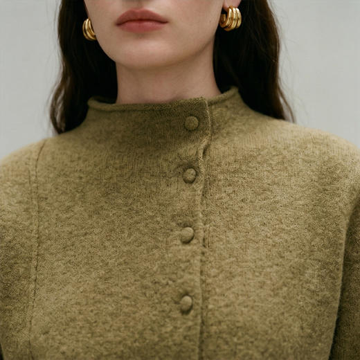 PALUOPO/PL半高领女开衫ET255176R//约重320g帕罗 商品图4