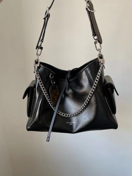 F030635黑色机车包大容量腋下单肩carryall黑武士包 商品图2