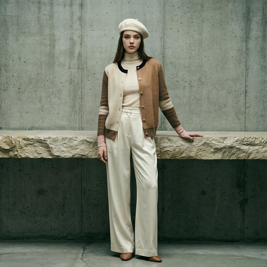 PALUOPO/PL圆领女开衫ET22760R-A/约重250g帕罗 商品图5