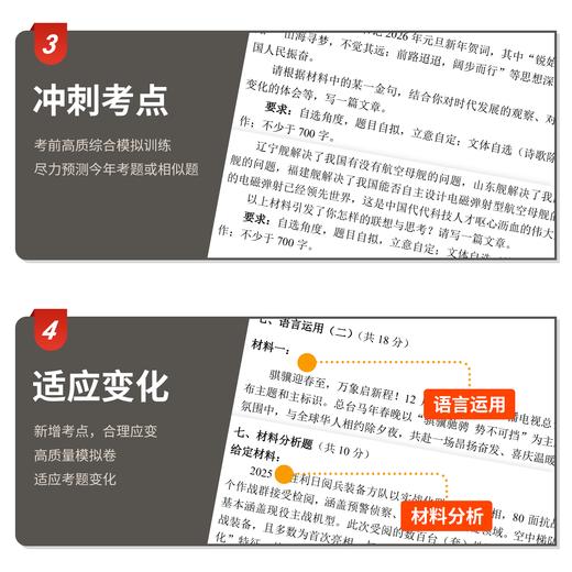 【考军士/警士】2026版《军考考前冲刺卷》解放军和武警（士官版） 商品图2