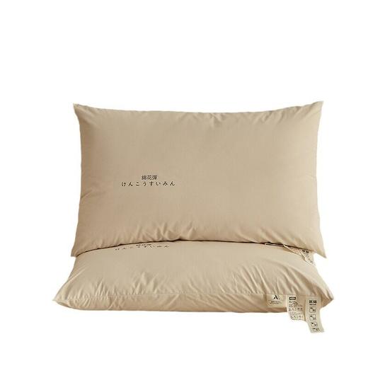 日式无印A类新疆棉花枕头软纯棉全棉花良品枕芯助睡眠棉花填充 商品图4