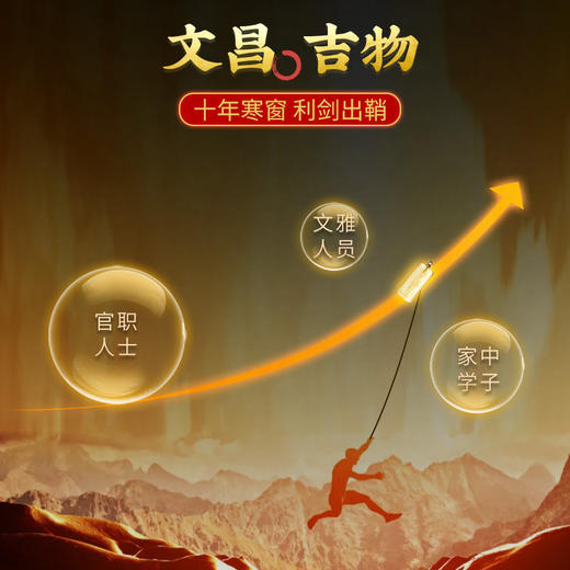 【祈愿吉品】宝塔朱砂文昌挂饰文昌笔钥匙扣挂件 商品图4