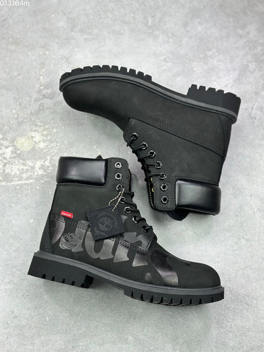 春季特惠💰500 Timberland 添柏岚/天伯伦 大黄靴 PREMIUM 系列 6Inch 典满印 logo 户外靴 简约舒适 中筒 马丁靴 男款 商品图4