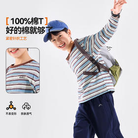 【纯棉】男童T恤长袖儿童上衣春季新款男孩衣服大童打底衫A类Z6ATX153