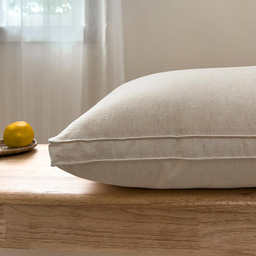 日系无印西川棉麻枕芯良品亚麻枕头立体枕芯单人民宿枕芯纯色简约 商品图2