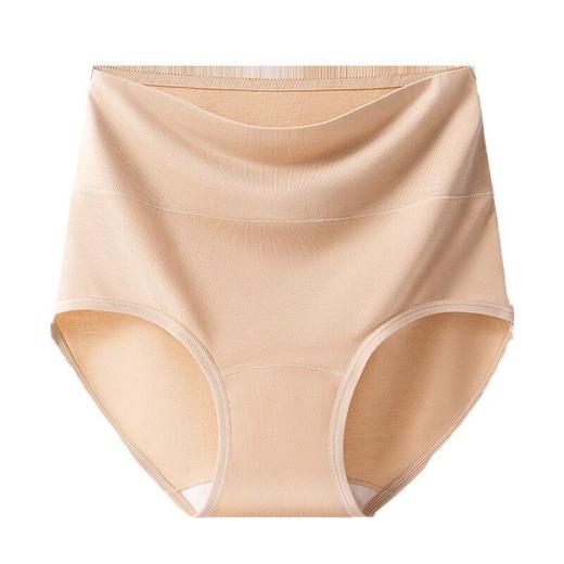 日系无印女士高腰收腹塑身束腰内裤塑形莫代尔高弹良品纯色三角裤 商品图4