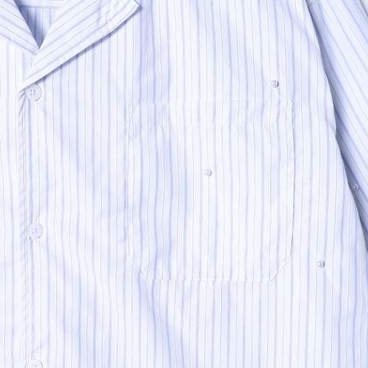 SDSA男装2026新款高贵轻奢简约细条纹长袖衬衫立体珠子装饰百搭 商品图2