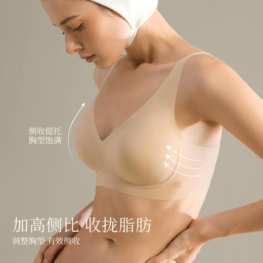 素肌良品波波果冻条内衣|适合A-C杯，加高侧比收副乳，贴合不易空杯 商品图1