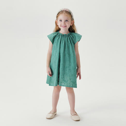 马克珍妮森野日记女童纯棉绣花连衣裙2026年夏装新款561031 商品图1