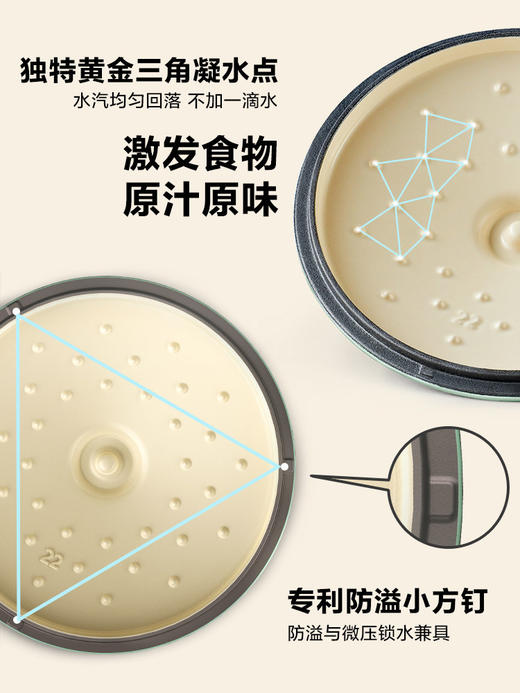 【北鼎铸铁珐琅锅集合】北鼎28cm火锅3.8L大容量蒸煮煎涮不粘锅电磁炉专用多功能家用加厚 商品图10