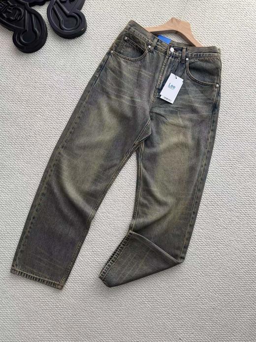 F030687秋季重水洗男士直筒高弹力阔腿牛仔裤 商品图7