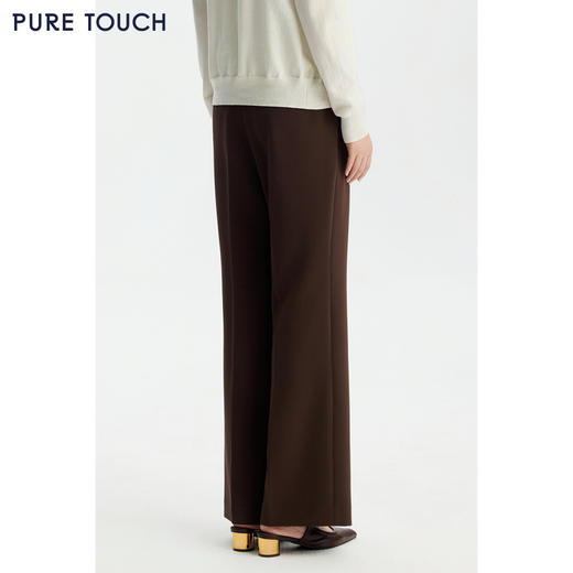 商场同款PURE TOUCH女装26春夏新款高腰休闲裤通勤垂感微喇长裤 商品图3