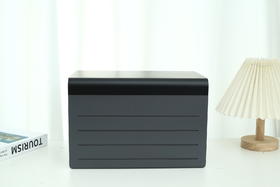 灰色中式骨灰盒殡仪用品木质骨灰翁木盒丧葬寿盒殡葬环保材质纪念