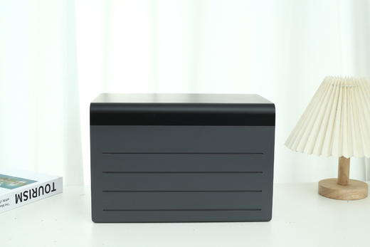 灰色中式骨灰盒殡仪用品木质骨灰翁木盒丧葬寿盒殡葬环保材质纪念 商品图0