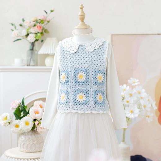 苏苏姐家雏菊拼花马甲手工diy编织钩针棉线毛线团衣服材料包 商品图2