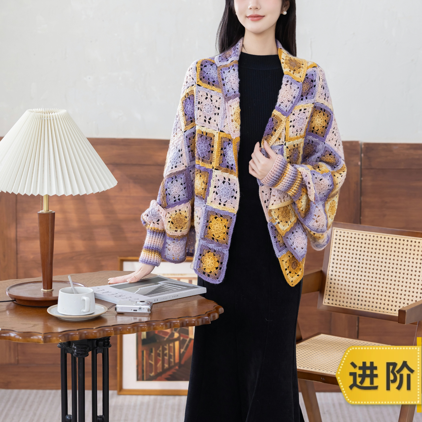 苏苏姐家漫野大披肩（莫奈版）手工diy钩针编织毛线团材料包