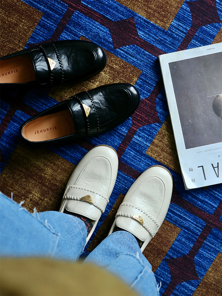 【部分尺码预售7-10天】【乐福鞋】 手抓牛皮面料+猪皮内里透气不闷汗  春天出门踏青穿它很出片