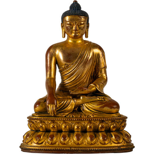 清	铜鎏金释迦摩尼佛像 商品图5