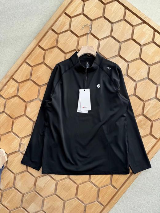 F030659日常通勤轻运动户外休闲半拉链薄绒卫衣 商品图5