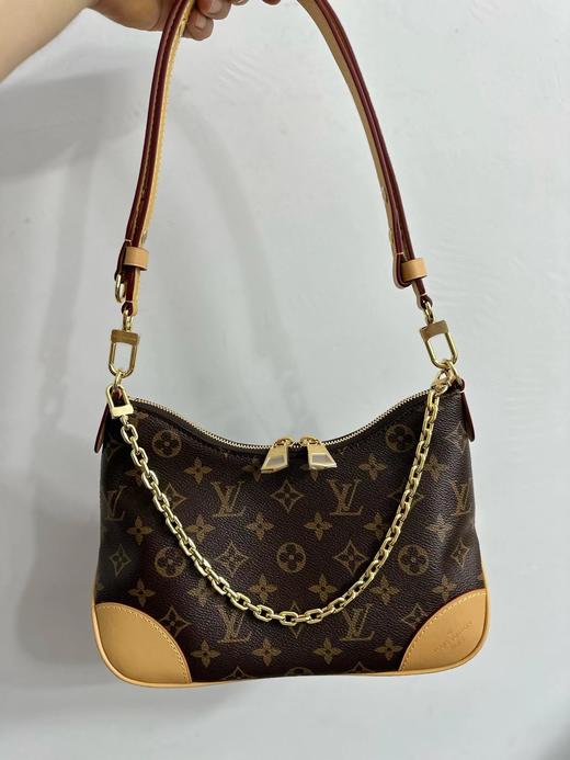 F030632通勤托特老花百搭链条腋下单肩牛角包 商品图0