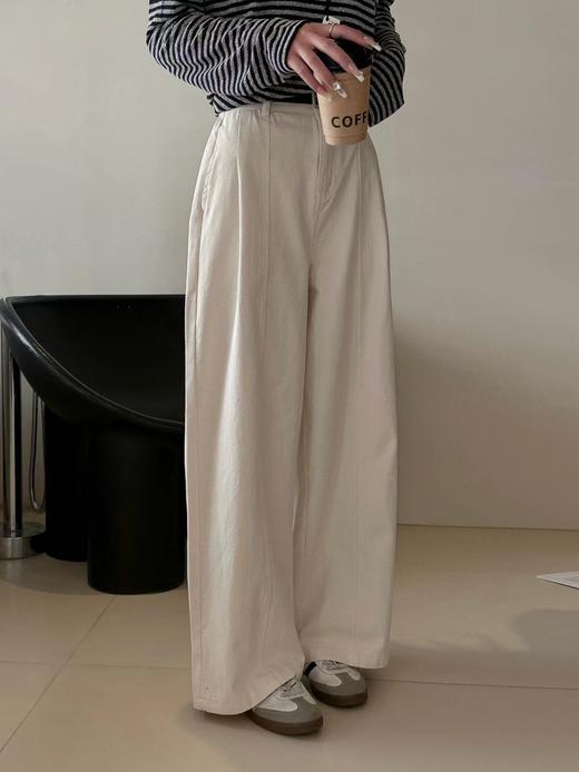 F030674春季新款简约舒适棉质杨桃裤春款直筒裤 商品图8