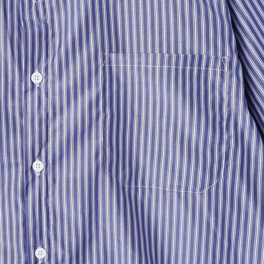 SDSA男装2026新款高贵轻奢韩版简约撞色条纹翻领长袖衬衫百搭简约 商品图2