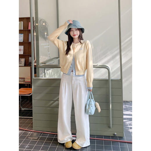 <曾小咸推荐>3.11现货秒杀 ！微信超特价！韩系假两件针织开衫 日常229.99 立减140 秒杀89.99！！ 商品图4