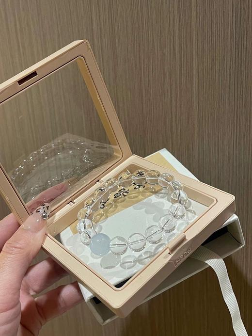 F030653单圈时尚百搭ins风海蓝宝水晶手链手串 商品图4