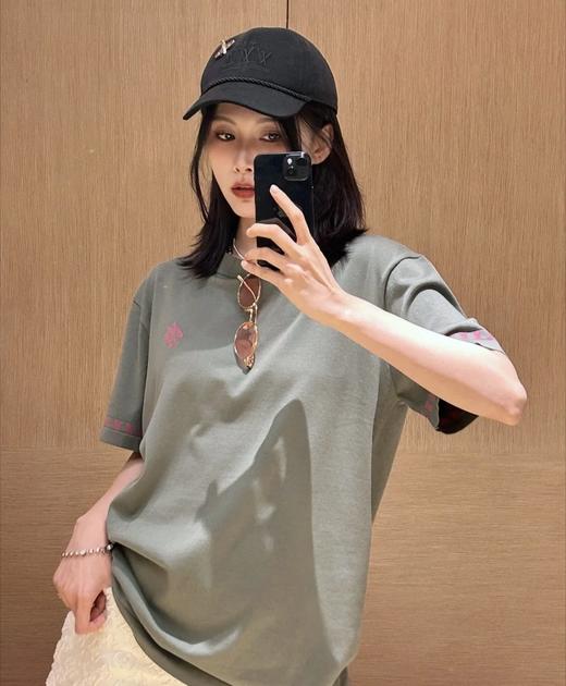 驴家25ss撞色提花标识针织短袖T恤（DY） 商品图1