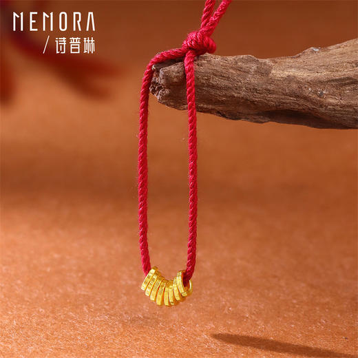 【新品首发】足金福禄盘缠挂坠 一物多戴手链项链多元搭配MEMORA诗普琳HP850401 商品图4