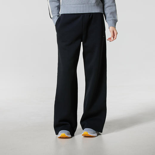 UA安德玛秋冬新款女裤休闲保暖抓绒阔腿宽松运动长裤 6004851-004 商品图2