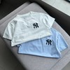 F0306135夏季新款男女童简约刺绣小标运动百搭细腻柔软时尚舒适休闲风短袖T恤 商品缩略图2