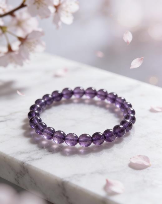 水晶群专属福利 | 迷罗元和堂 | 乌拉圭紫水晶单圈手串【器悟雅玩】 商品图0