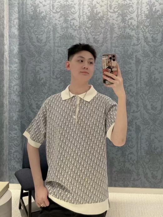 迪奥25ss字母logo满印老花短袖Polo衫（DY） 商品图12