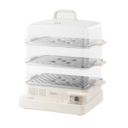 Midea/美的MZ-ZGC322301电蒸锅家用三层蒸炖一体蒸笼蒸煮蒸箱 商品图1