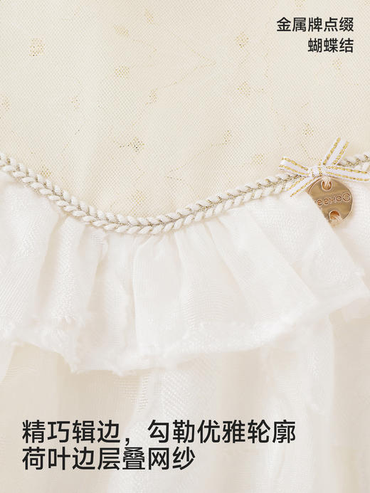 英氏婴儿衣服女宝宝春秋新款长袖假两件连体衣哈衣YRHAJ1S054A 商品图2