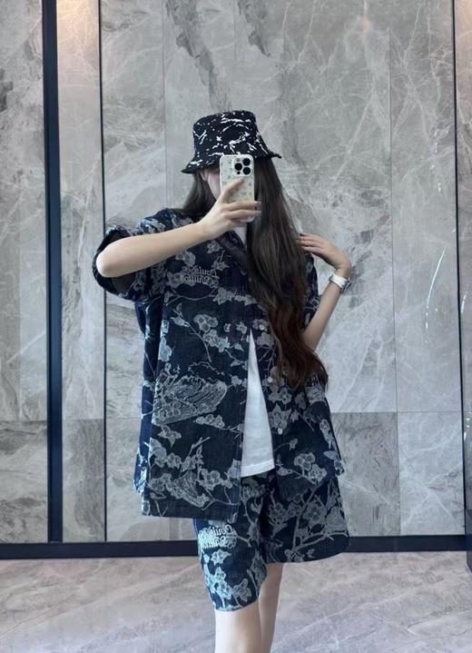 驴家25ss花卉刺绣字母logo牛仔短袖（DY） 商品图8