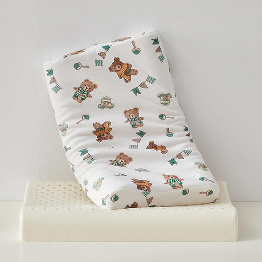 日式无印卡通儿童亲肤棉乳胶枕良品枕头枕芯儿童全棉幼儿园小学生 商品图3