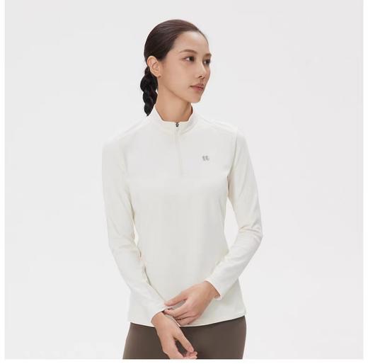 点此购买 可隆户外休闲衣女士微拉绒半拉链长袖T恤 qk 341425 商品图8