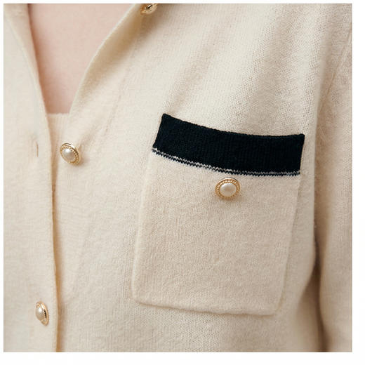 PALUOPO/PL翻领女开衫ET23862R/约重275g帕罗 商品图12